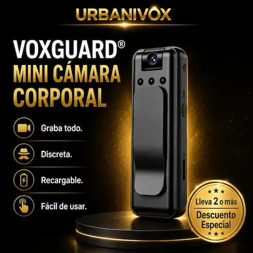 VOXWARD®  Mini Cámara Corporal Portátil