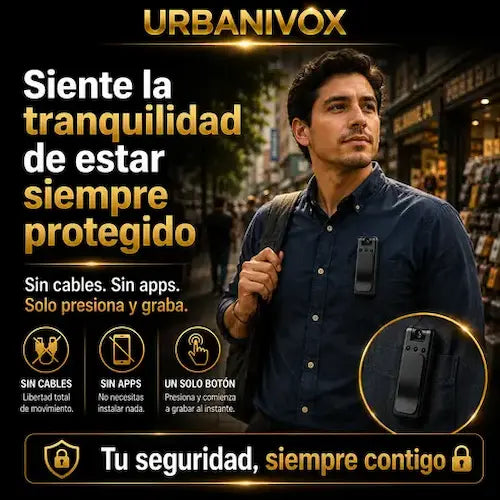 VOXWARD®  Mini Cámara Corporal Portátil