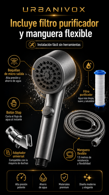 HIDROZEN® Ducha Masajeador Baño